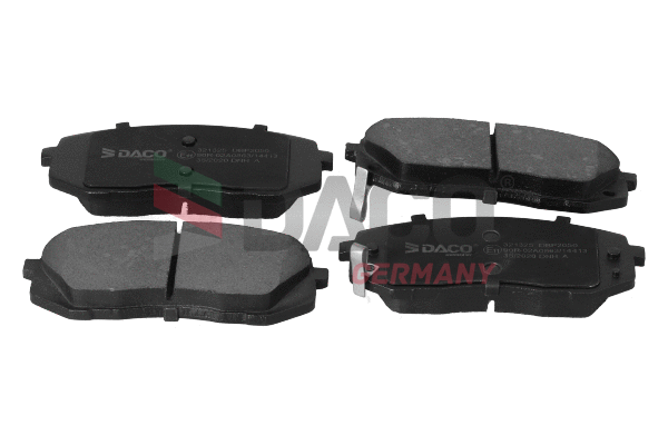 Kit de plaquettes de frein, frein à disque DACO Germany 321325