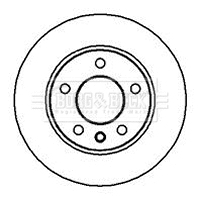 Disque de frein BORG & BECK BBD4887