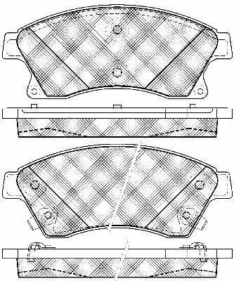 Kit de plaquettes de frein, frein à disque BSF 10961