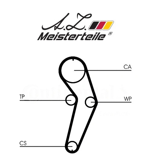 Kit de courroie crantée A.Z. Meisterteile AZMT-30-058-2348