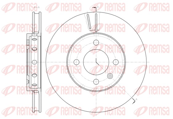 Disque de frein REMSA 61484.10