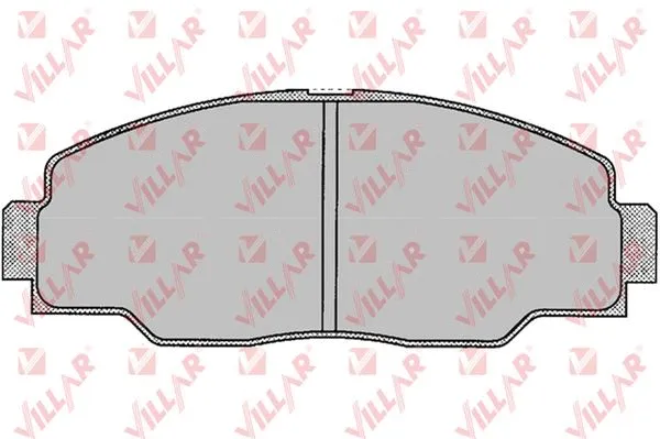 Kit de plaquettes de frein, frein à disque VILLAR 626.0059