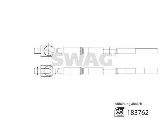 Rotule de direction intérieure, barre de connexion SWAG 33 10 9679