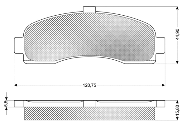 Kit de plaquettes de frein, frein à disque PROCODIS FRANCE PF1110