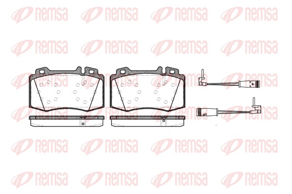 Kit de plaquettes de frein, frein à disque REMSA 0769.02