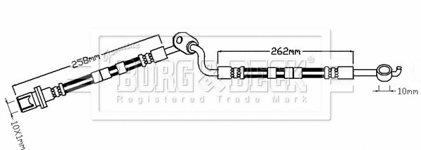 Flexible de frein BORG & BECK BBH8415