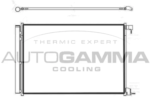 Condenseur, climatisation AUTOGAMMA 107500