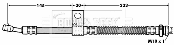 Flexible de frein BORG & BECK BBH7003
