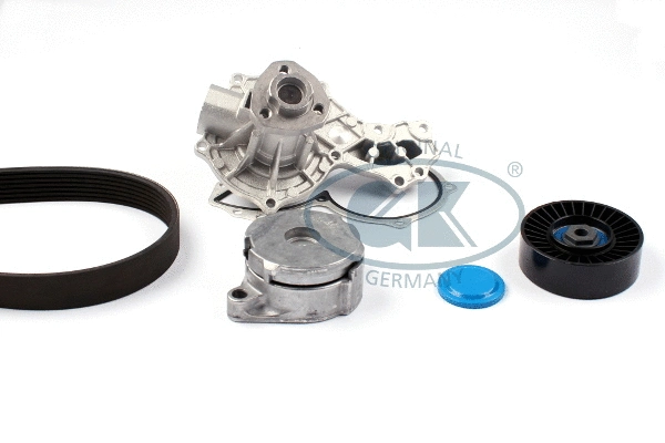 Pompe à eau+Jeu de courroie trapézoïdale à nervures GK K980148L