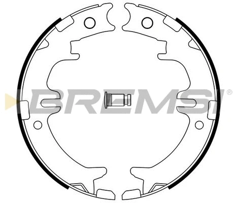 Jeu de mâchoires de frein, frein de stationnement BREMSI GF0964