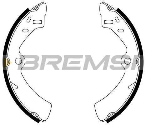 Jeu de mâchoires de frein BREMSI GF0916