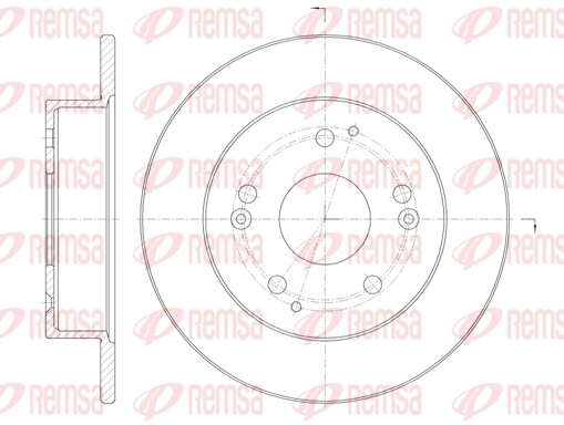 Disque de frein REMSA 61147.00