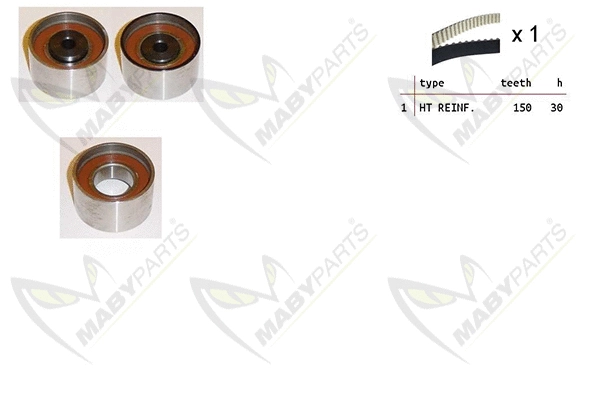 Kit de courroie crantée MABYPARTS OBK010355
