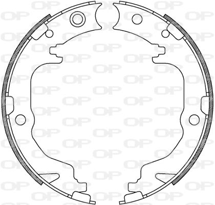 Jeu de mâchoires de frein OPEN PARTS BSA2247.00
