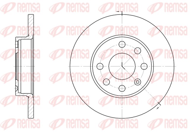 Disque de frein REMSA 6059.00