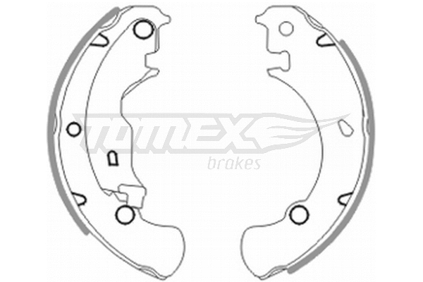 Jeu de mâchoires de frein TOMEX Brakes TX 20-42