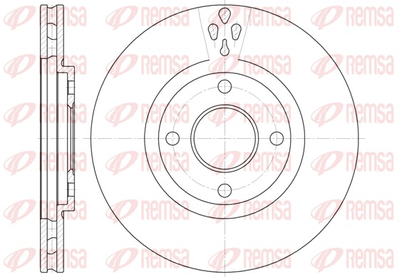 Disque de frein REMSA 6934.10
