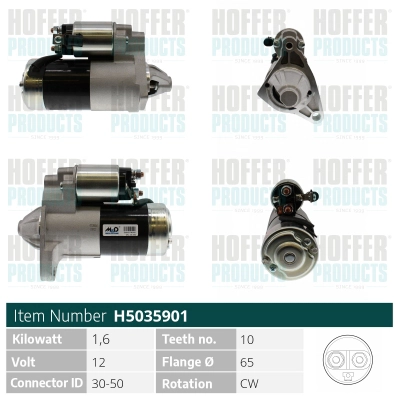 Démarreur HOFFER H5035901