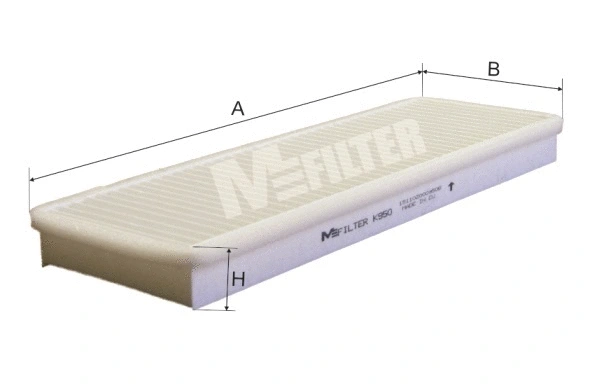 Filtre, air de l'habitacle MFILTER K 950