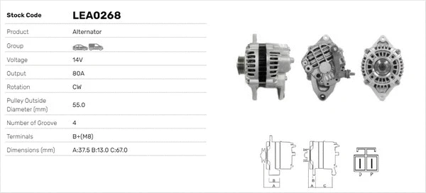 Alternateur LUSA LEA0268