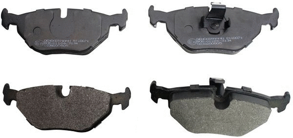Kit de plaquettes de frein, frein à disque DENCKERMANN B110071