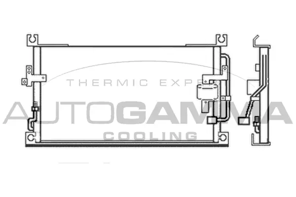 Condenseur, climatisation AUTOGAMMA 103483