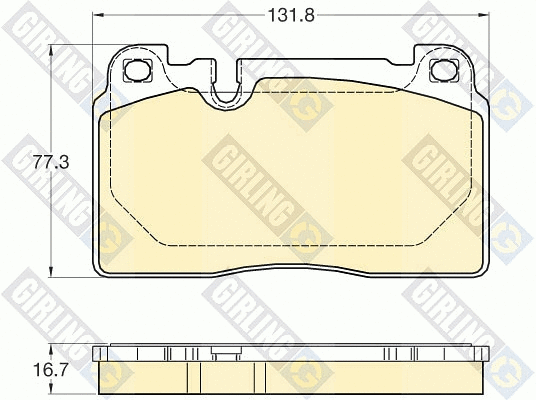 Kit de plaquettes de frein, frein à disque GIRLING 6120225