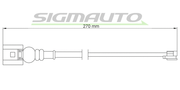 Contact d'avertissement, usure des plaquettes de frein SIGMAUTO WI0665