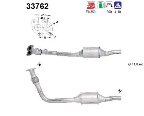 Catalyseur AS 33762