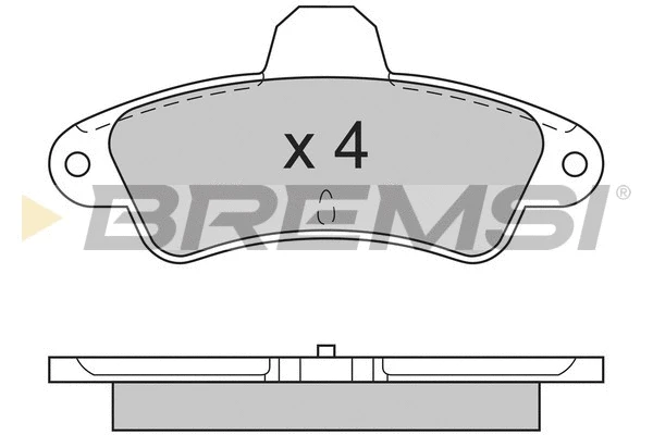 Kit de plaquettes de frein, frein à disque BREMSI BP2593