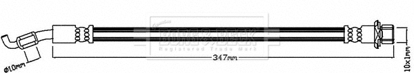 Flexible de frein BORG & BECK BBH8207