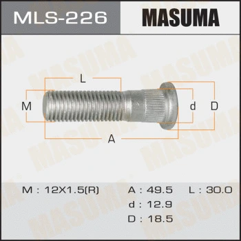 Boulon de roue MASUMA MLS-226