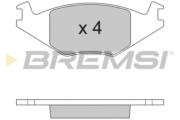 Kit de plaquettes de frein, frein à disque BREMSI BP2262