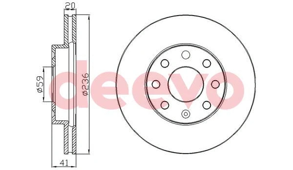 Disque de frein DEEVO BD23860