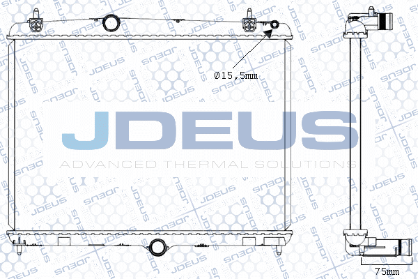 Radiateur, refroidissement du moteur JDEUS M-0210520