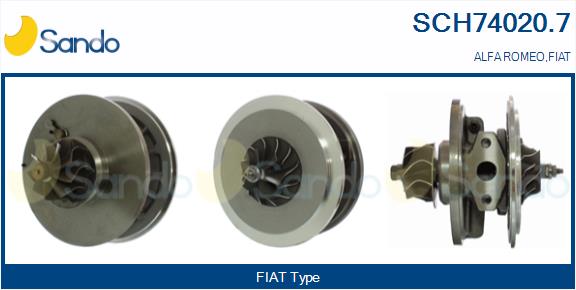 Groupe carter, turbocompresseur SANDO SCH74020.7