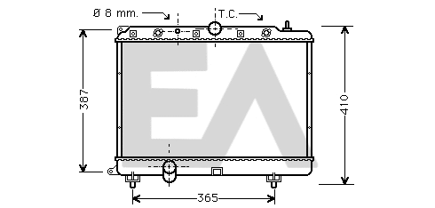Radiateur, refroidissement du moteur EACLIMA 31R05038