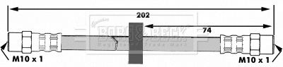 Flexible de frein BORG & BECK BBH6024