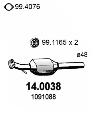 Catalyseur ASSO 14.0038