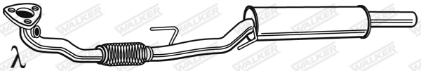 Silencieux central WALKER 23685