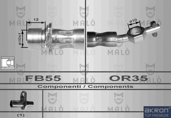Flexible de frein AKRON-MALÒ 8954