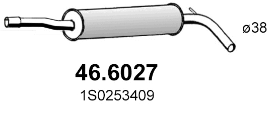 Silencieux central ASSO 46.6027