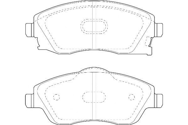 Kit de plaquettes de frein, frein à disque Omnicraft 2134898