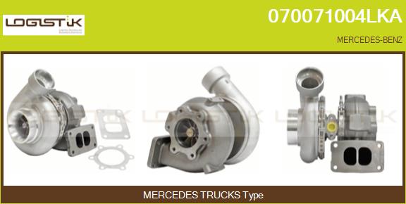 Turbocompresseur, suralimentation LGK 070071004LKA