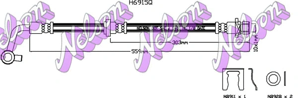 Flexible de frein KAWE H6915Q
