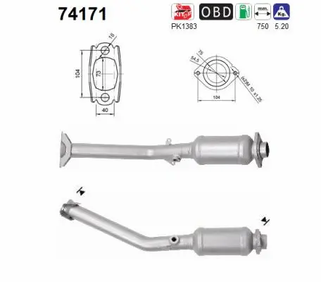 Catalyseur AS 74171