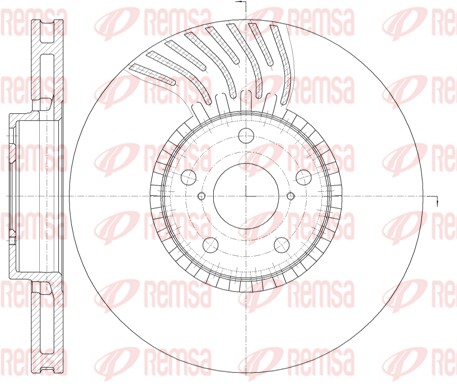 Disque de frein REMSA 61179.10