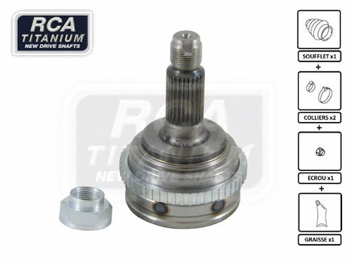 Jeu de joints, arbre de transmission RCA FRANCE HO70A