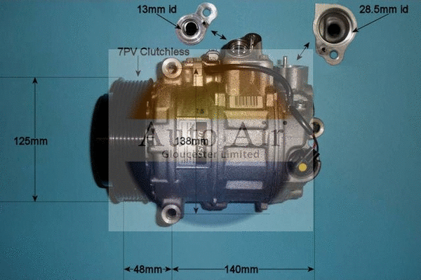 Compresseur, climatisation AUTO AIR GLOUCESTER 14-0308
