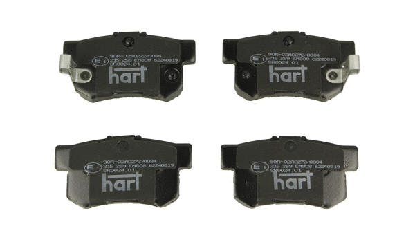 Kit de plaquettes de frein, frein à disque HART 215 259